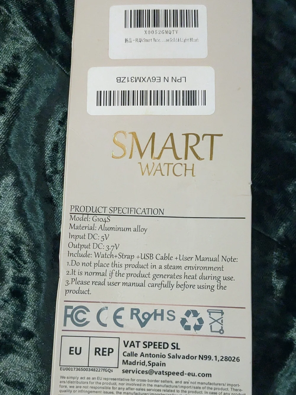 Smart Watch - Rose Gold Case with Pink Band